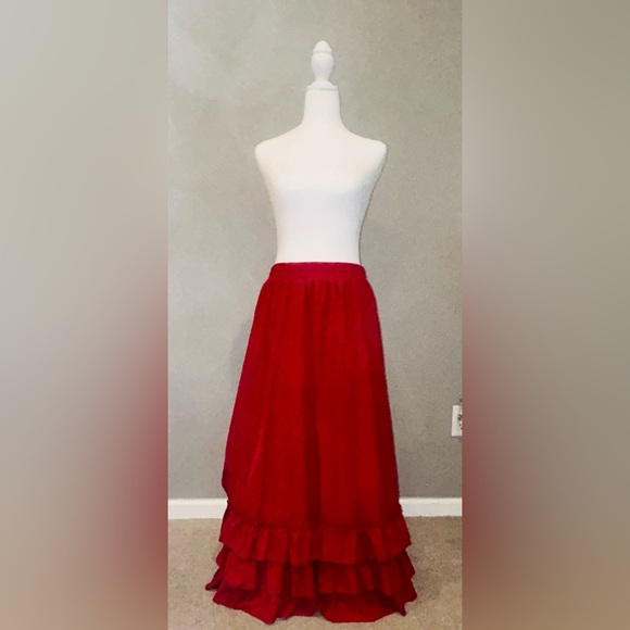 Belle Poque Women's Vintage Gothic Victorian Skirt Renaissance Style size Large - Picture 8 of 15